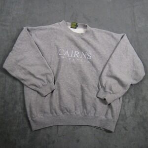 Cairns Australia Sweatshirt Women Large Gray Embroidered Souvenir Pullover